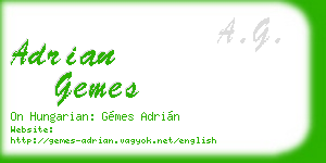 adrian gemes business card